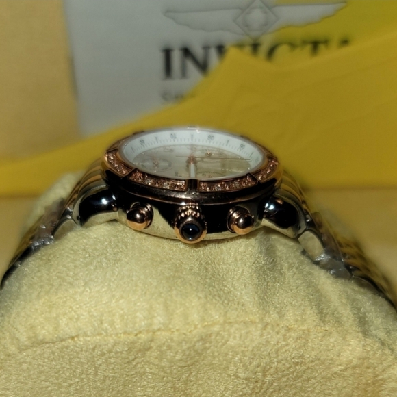 Invicta Diamond Bezel Chronograph Sapphire Coated Watch - Picture 11 of 16